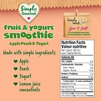 Smoothie Simply Gourmet pomme pêche et yogourt