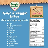 Simply Gourmet Apple Carrot with Chia Bites toddler snack