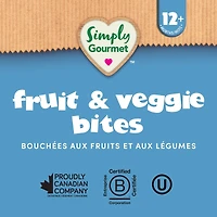 Simply Gourmet Apple Carrot with Chia Bites toddler snack