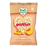 Collation pour bébé Simply Gourmet Puffies à la Pêche