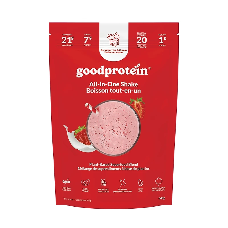 Good Protein - Fraises et crème - Boisson tout-en-un