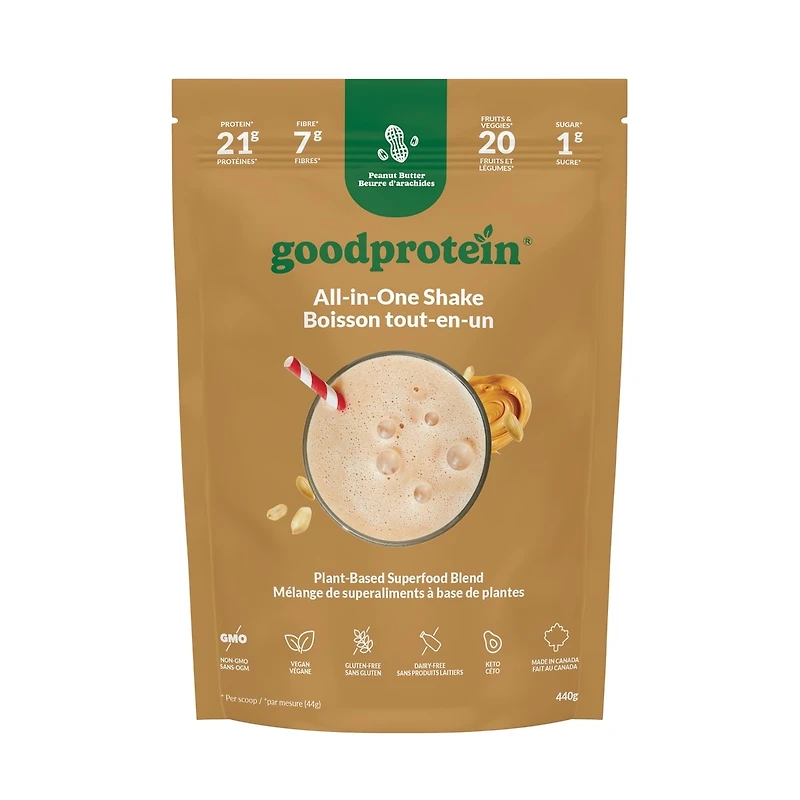 Good Protein - Beurre d'arachides - Boisson tout-en-un