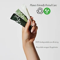 Tampons en coton 100 % biologique certifié, absorption super