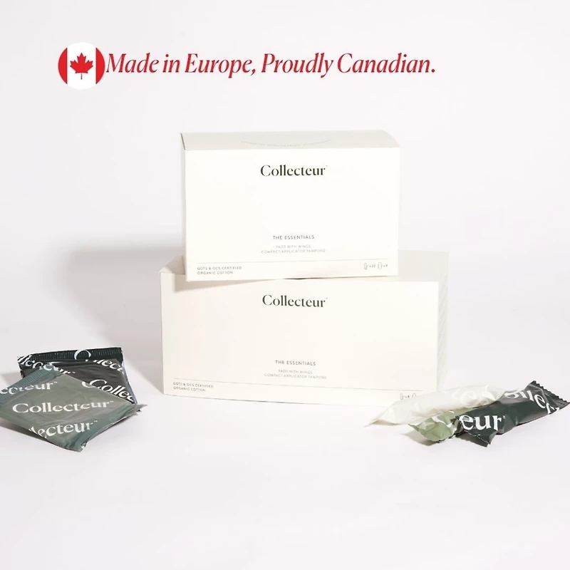 100% Certified Organic Cotton Tampons & Ultra-Thin Pads with Wings, 30 count