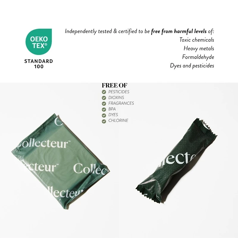 100% Certified Organic Cotton Tampons & Ultra-Thin Pads with Wings, 30 count