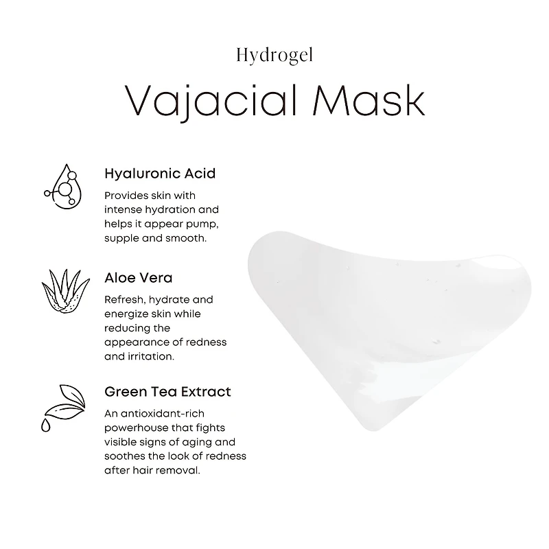 Hydrogel Vajacial Mask for Post Hair Removal Redness