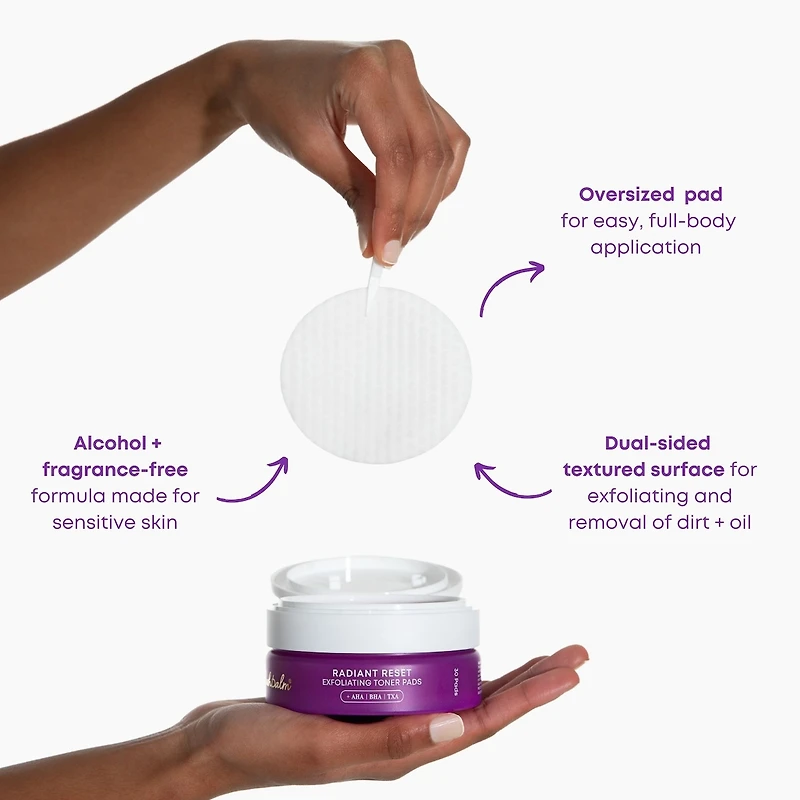Remise Radiante Disques Toniques Exfoliants