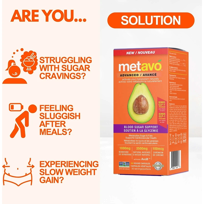 Metavo Advanced Blood Sugar Support Capsules