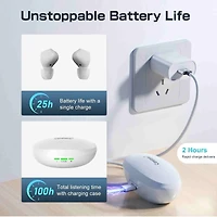 Ceretone Fusion Rechargeable In-The-Ear (ITE) Hearing Aids – Comfortable Design, Nearly Invisible,  6-Level Volume Control, 4 Preset-program