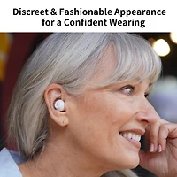 Ceretone Fusion Rechargeable In-The-Ear (ITE) Hearing Aids – Comfortable Design, Nearly Invisible,  6-Level Volume Control, 4 Preset-program