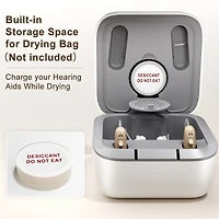 Ceretone Solid Rechargeable Behind-the-Ear (BTE) Hearing Aids - Premium Comfort Design and Nearly Invisible, Easy Handling, Noise Cancellation