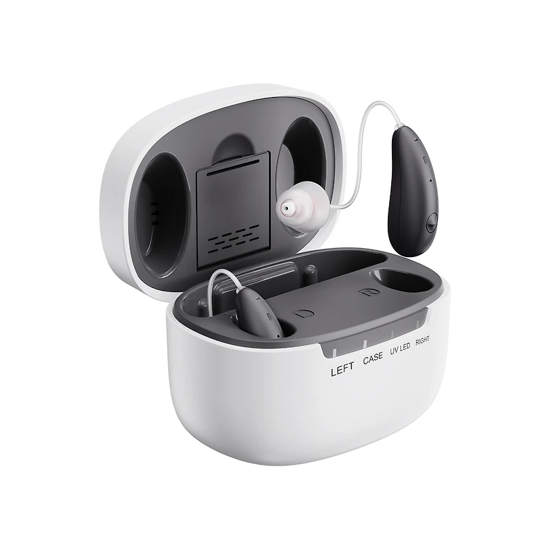 Ceretone Beacon Rechargeable Behind-the-Ear (BTE) Hearing Aids – Music Streaming, Phone Call Support, Self-Fitting To Suit Your Specific Hearing Needs