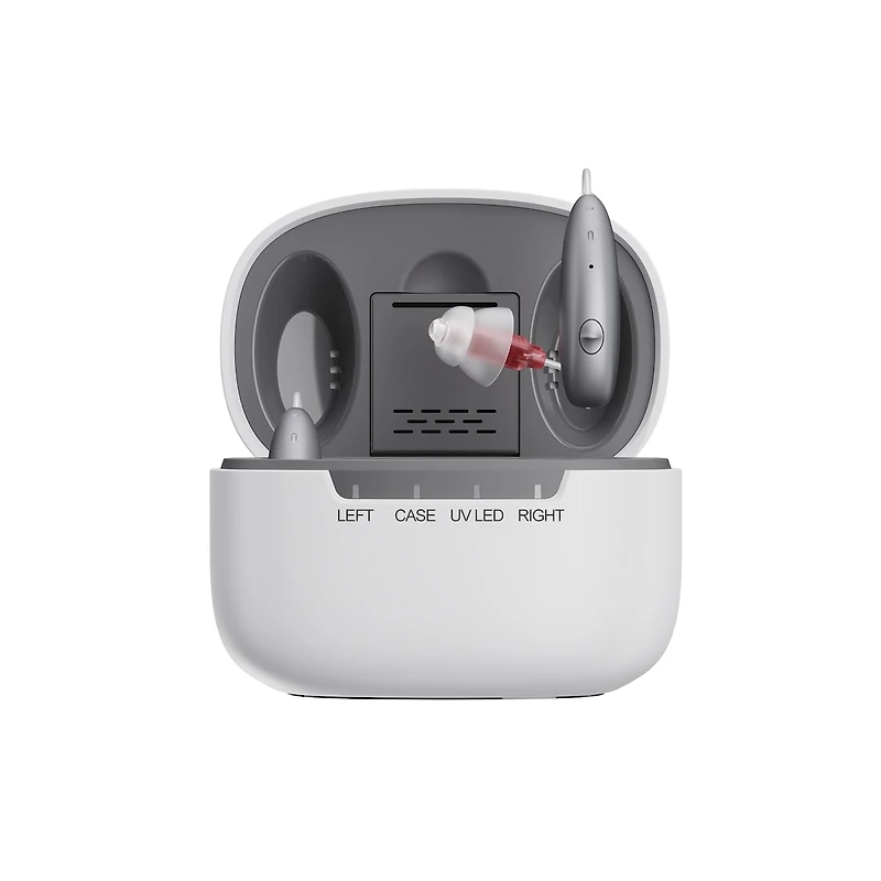 Ceretone Beacon Rechargeable Behind-the-Ear (BTE) Hearing Aids – Music Streaming, Phone Call Support, Self-Fitting To Suit Your Specific Hearing Needs