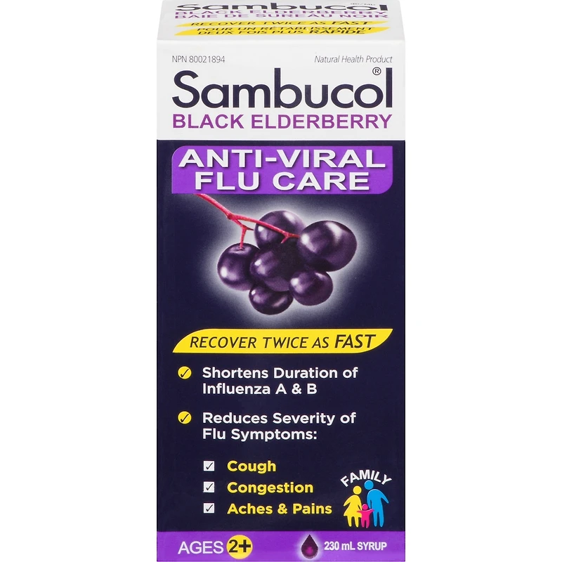 Sambucol Original Family Syrup Anti Viral Flu Care