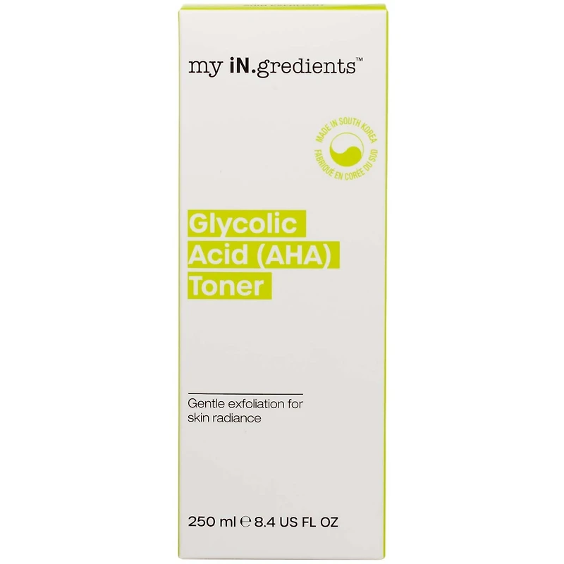 Lotion tonique avec acide glycolique (AHA)