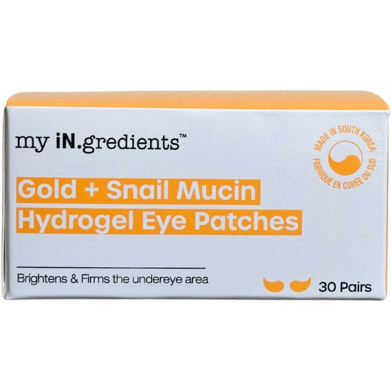 Patchs pour les yeux hydrogel à la mucine d'or et d'escargot