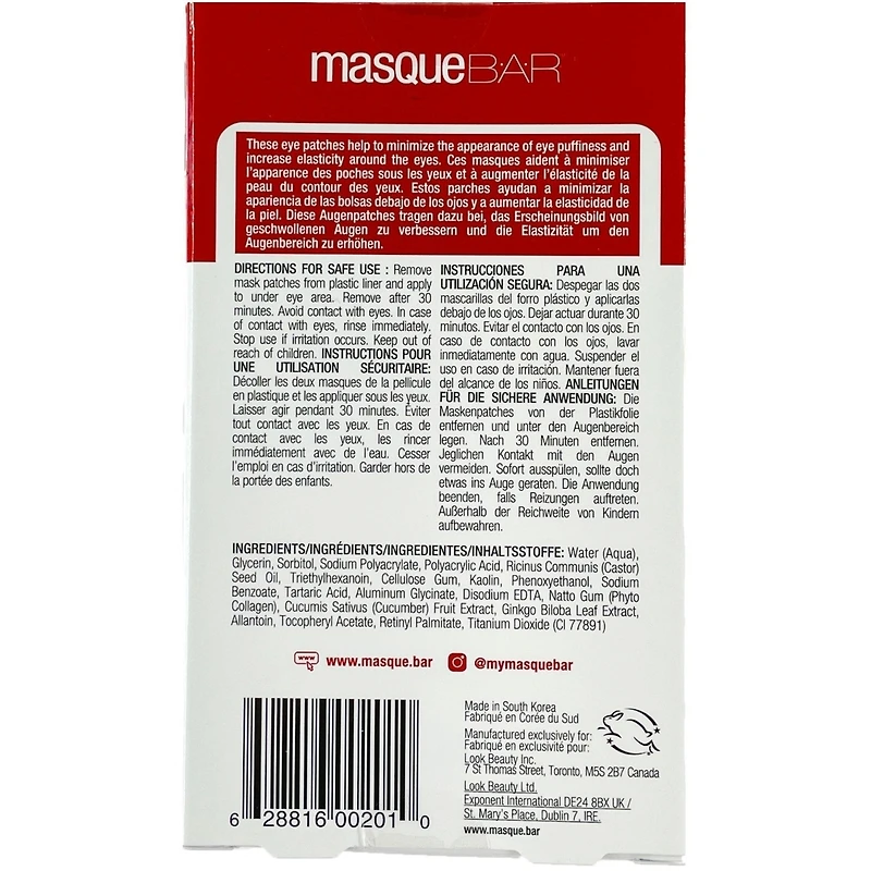 Masques anti-poches pour les yeux