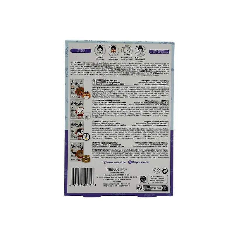 Coffret Cadeau Masque Bar 6PK