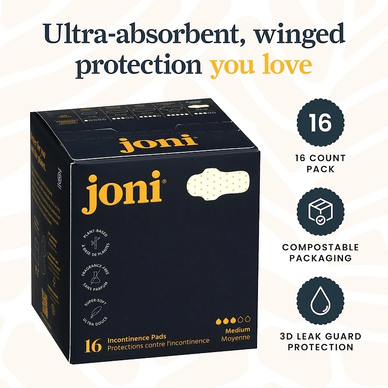 Organic Bamboo Incontinence Pads • Fast-Absorb, Plant-Based