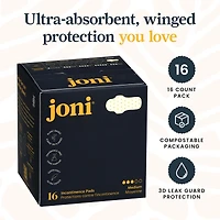 Organic Bamboo Incontinence Pads • Fast-Absorb, Plant-Based