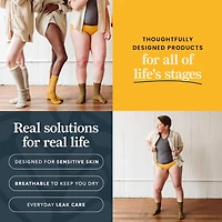 Organic Bamboo Incontinence Pads • Fast-Absorb, Plant-Based