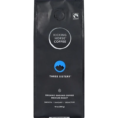 Organic Fairtrade Medium Roast Ground Coffee, Three Sisters