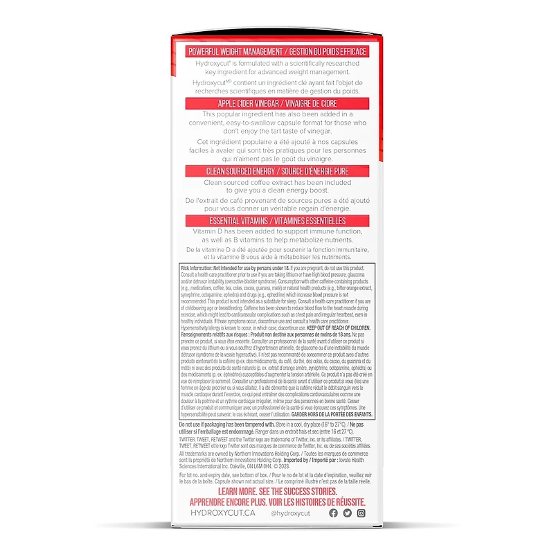 Hydroxycut Pro Clinical Supplément de gestion de poids