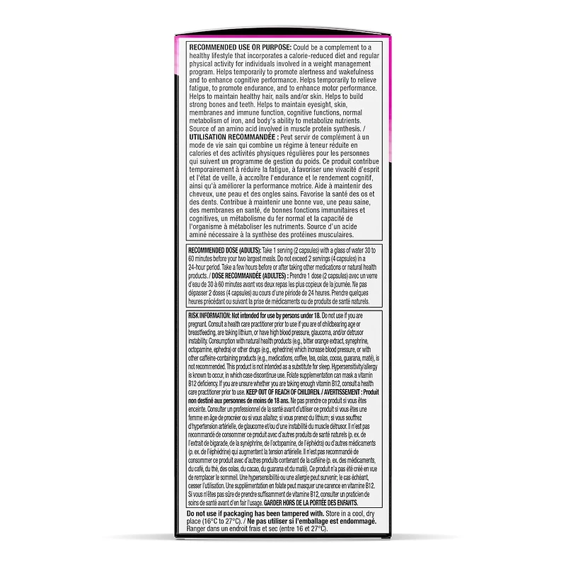 Comprimés pour gestion de poids Hydroycut Max! pour femmes