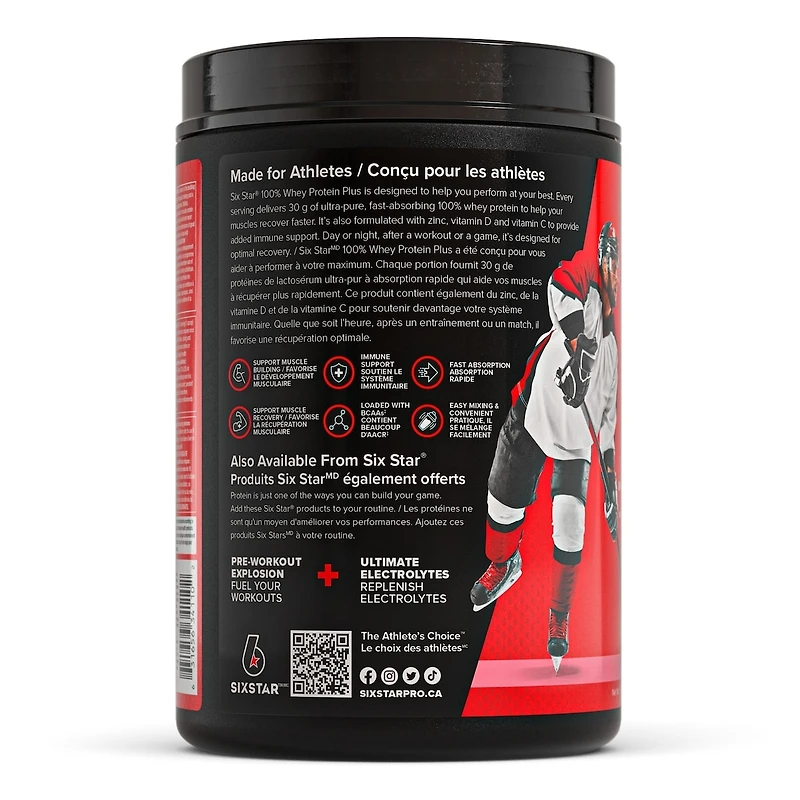 Six Star Elite Series Whey Protein Plus Strawberry Powder
