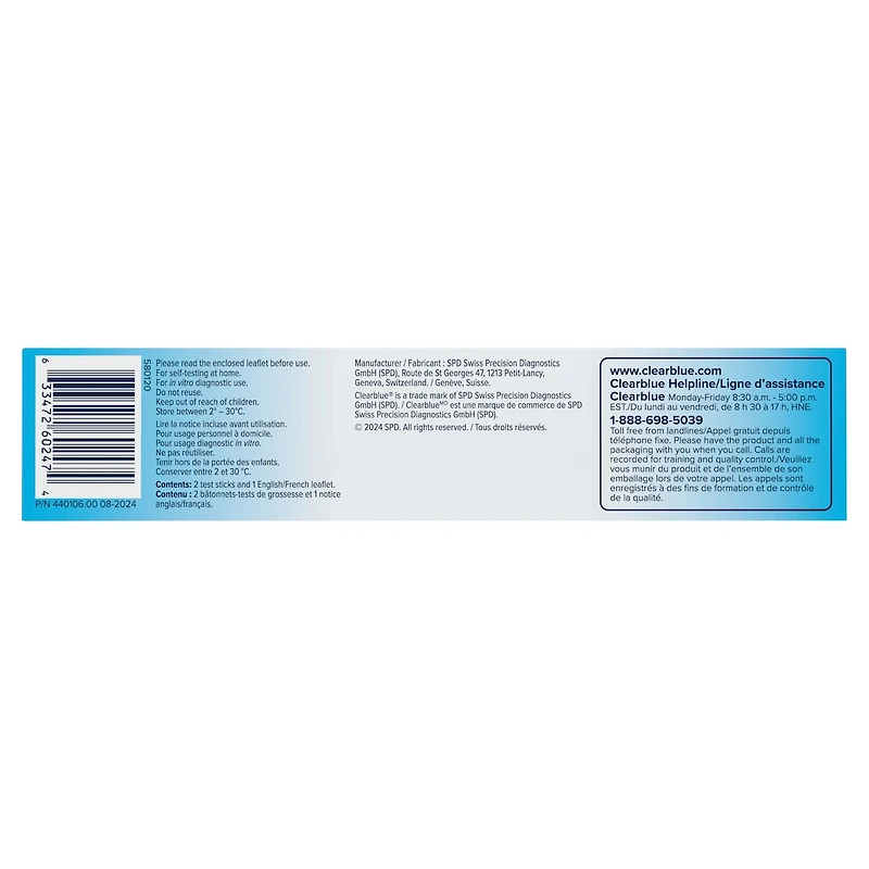 Rapid Detection Pregnancy Test Kit, Home Pregnancy Test, 2 Tests