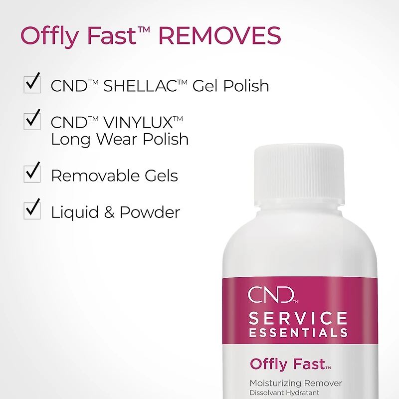 Dissolvant hydratant CND OFFLY FAST®