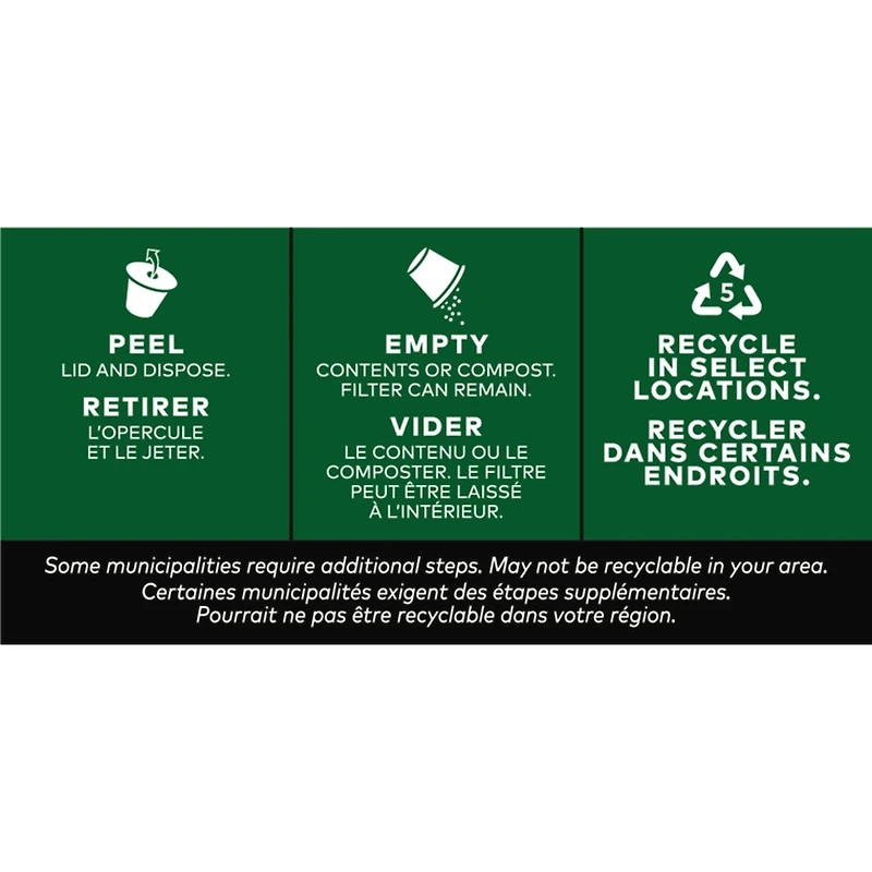 Capsules K-Cup de café de qualité supérieure, torréfaction mi-foncée, déca, 12 unités