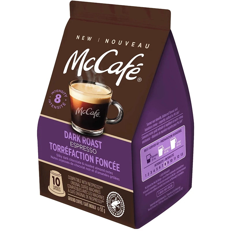 Capsules de café espresso torréfaction foncée, capsules compatibles avec la gamme Original de Nespresso