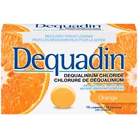 Dequadin Chlorure de Déqualinium Orange 16 Pastilles
