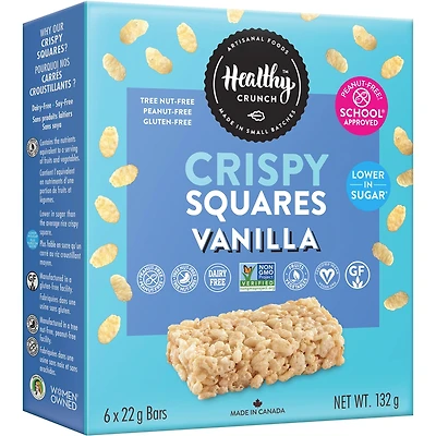 Carrés au riz à la vanille