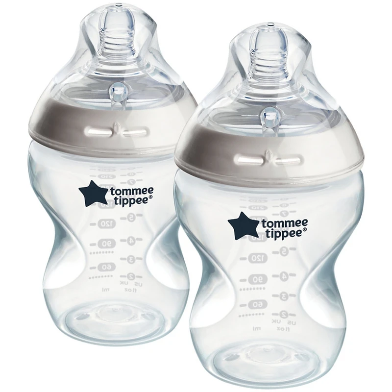 Tommee Tippee Biberons, Biberon Anti-colique Natural Start, tétine imitant la forme du sein pour une prise en bouche naturelle, lot de 2