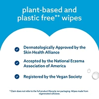 Sensitive+ Newborn & Baby Wipes, 3-en-1 nettoie, soigne, protège, 99,9 % d'eau, non parfumées, 60 unités (1 paquet)