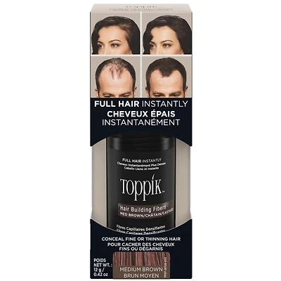 TOPPIK Hair Building Fibers - Medium Brown
