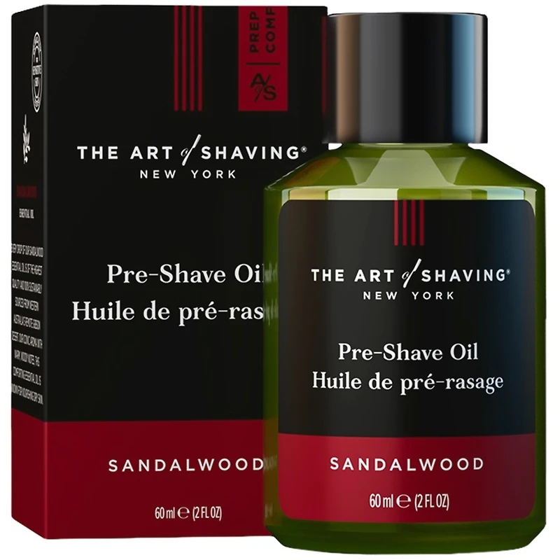 Huile de prérasage au bois de santal