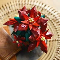 LEGO Icons Poinsettia Plant Building Set and Centerpiece Table Decoration 10370