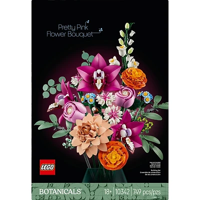 LEGO Botanicals Le Joli Bouquet de Fleurs Roses, Décor Floral 10342