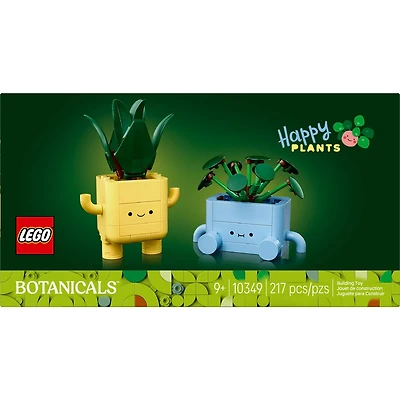 LEGO Botanicals Les Plantes Radieuses, Décoration d’Étagère 10349