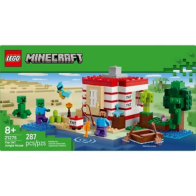 LEGO Minecraft The TNT Jungle House Building Set 21275