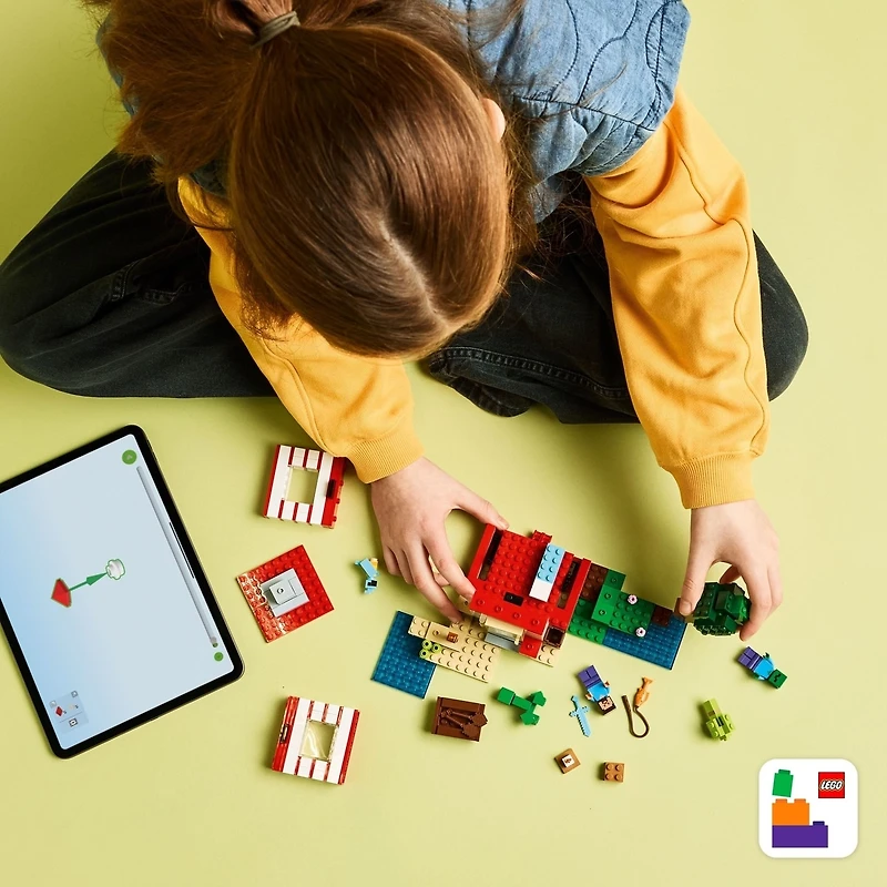 LEGO Minecraft La Maison de la Jungle TNT, Jouet de Jeu Vidéo à Collectionner 21275