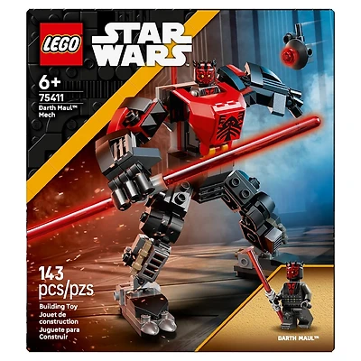 LEGO Star Wars : La Guerre des clones Robot Darth Maul , Jouet de Construction pour Enfants 75411