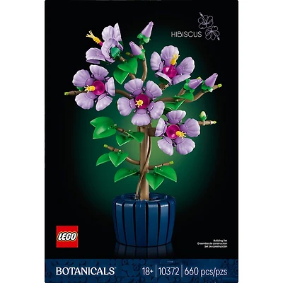 LEGO Botanicals Hibiscus Flower Building Set 10372