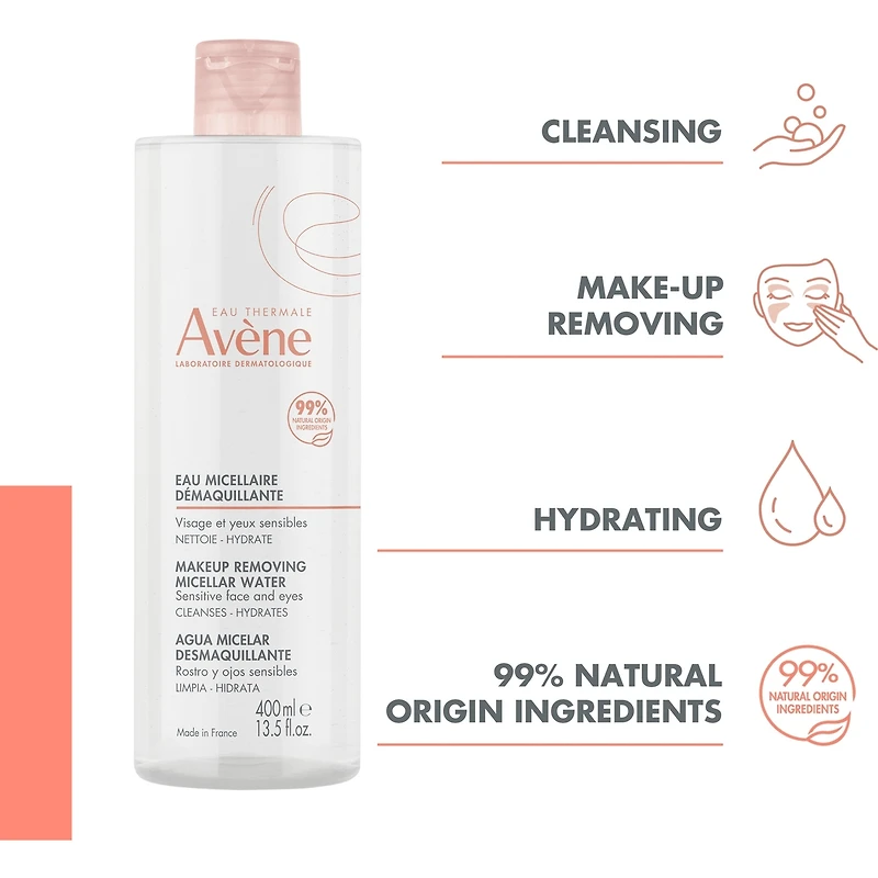 Makeup removing micellar water