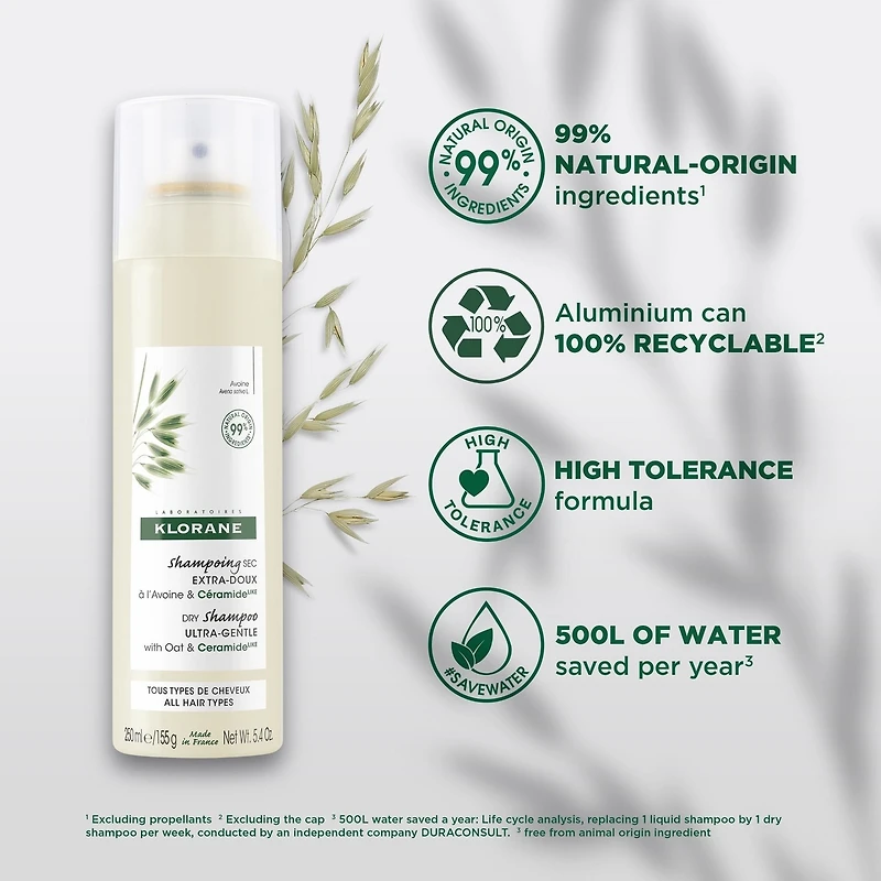 Dry Shampoo with Oat Milk - Ultra gentle