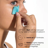 Patchs yeux lissants hydro-gel au Bleuet BIO