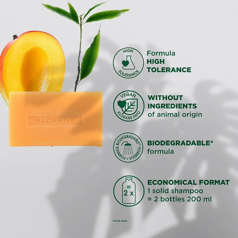 Shampooing en barre à la Mangue - Nutrition